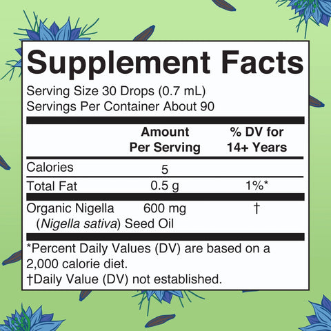 Organic Black Seed Oil Liquid Drops