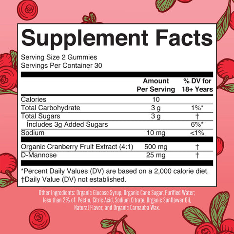 Organic Cranberry Gummies