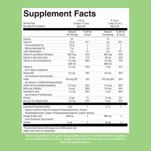 Organic Kids Multivitamin Liposomal