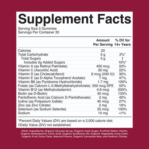 Organic Women's Multivitamin Gummies