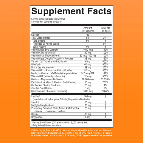 Liquid Morning Multivitamin + Hair Growth