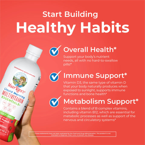 Liquid Morning Multivitamin Essentials+