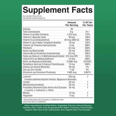 Liquid Morning Multivitamin + Hair Growth