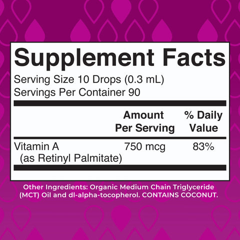 Vitamin A Organic Liquid Drops