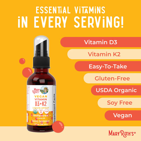 Organic D3 + K2 Spray
