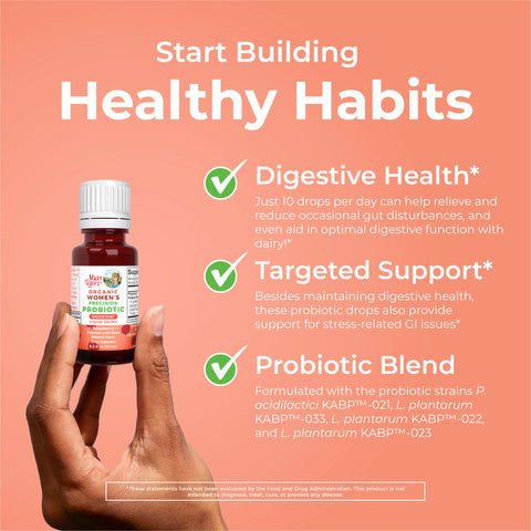 Organic Women's Precision Probiotic Digestive Liquid Drops