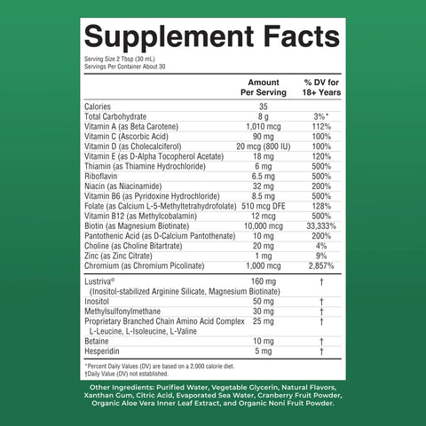 Liquid Morning Multivitamin + Hair Growth