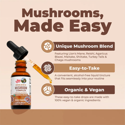 Organic Mushroom Complex Liquid Drops