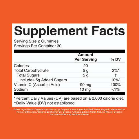 Organic Kids Vitamin C Gummies