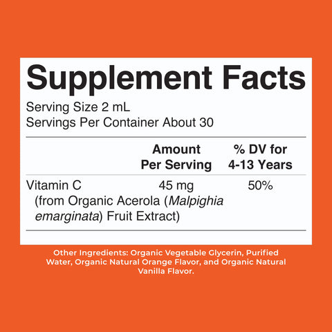 Organic Kids Vitamin C Liquid Drops